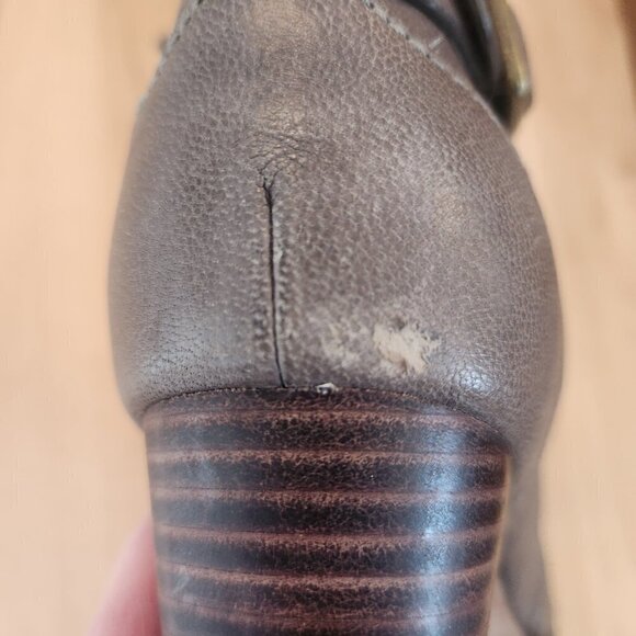 COLE HAAN GRAND OS BROWN BELTED ANKLE BOOTS - SIZE 7B - EUC - Picture 9 of 12